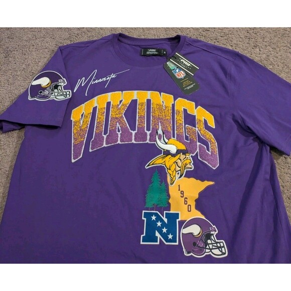 Pro Standard NFL Minnesota Vikings Hometown Collection Purple T-Shirt Men's XL - Picture 2 of 7